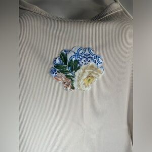 Hand sewn seashell tank top